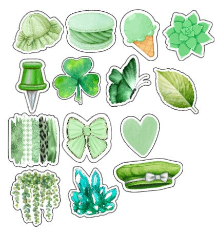 Green Cottagecore Sticker
