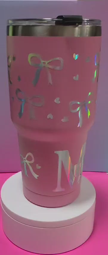 Aesthetic Initial Tumbler M