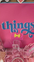 Cute Dark Pink Stationery Kit