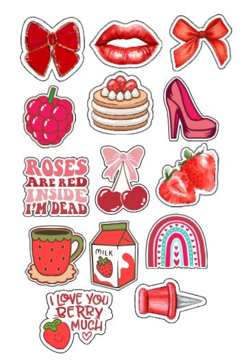 Cherry Red Sticker