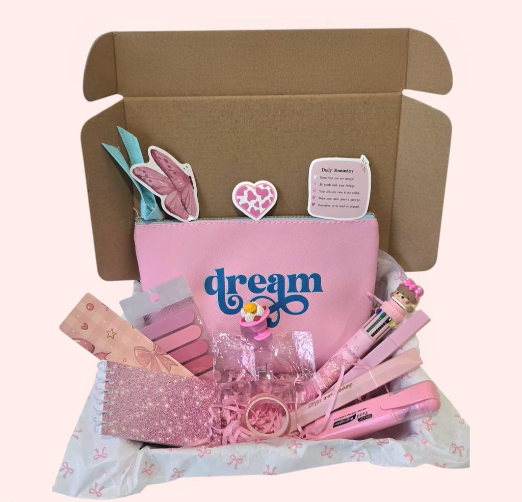 Cute Light Pink Stationery Kit