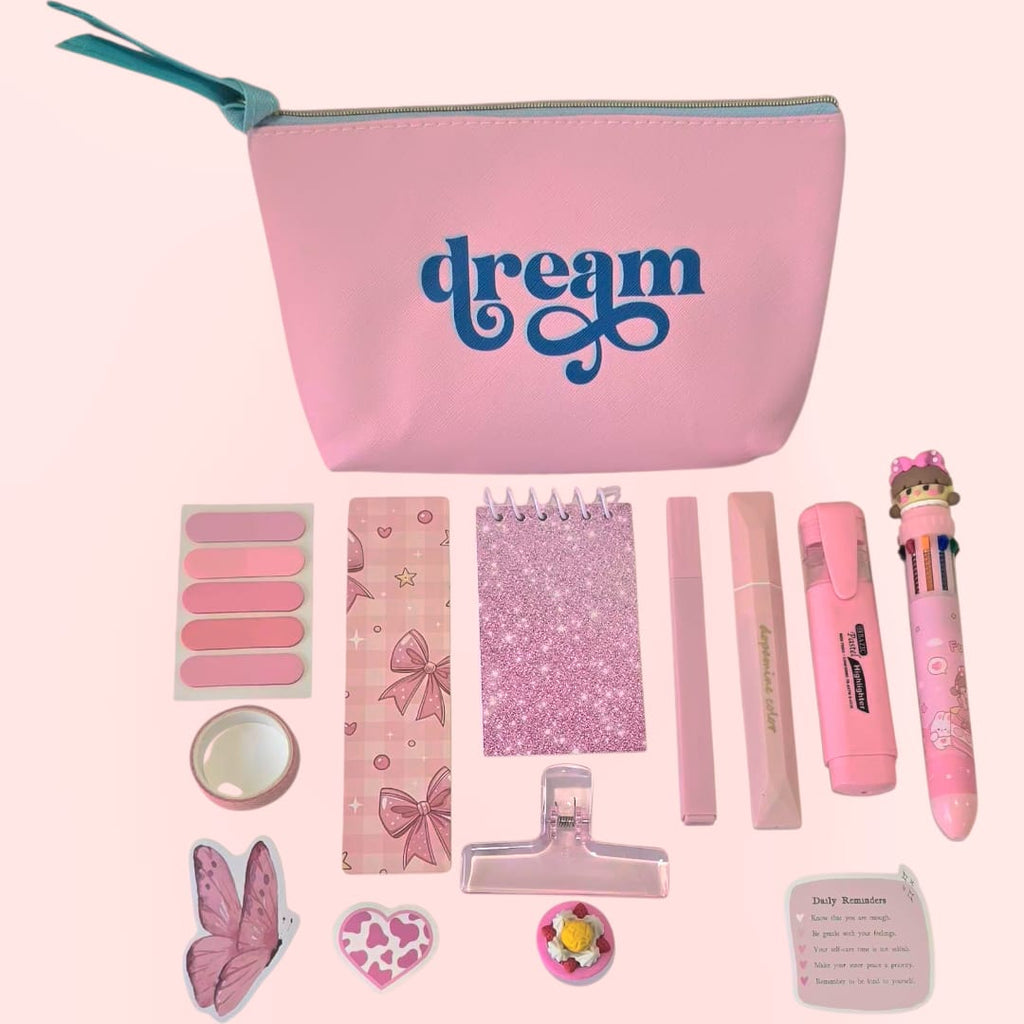 Cute Light Pink Stationery Kit
