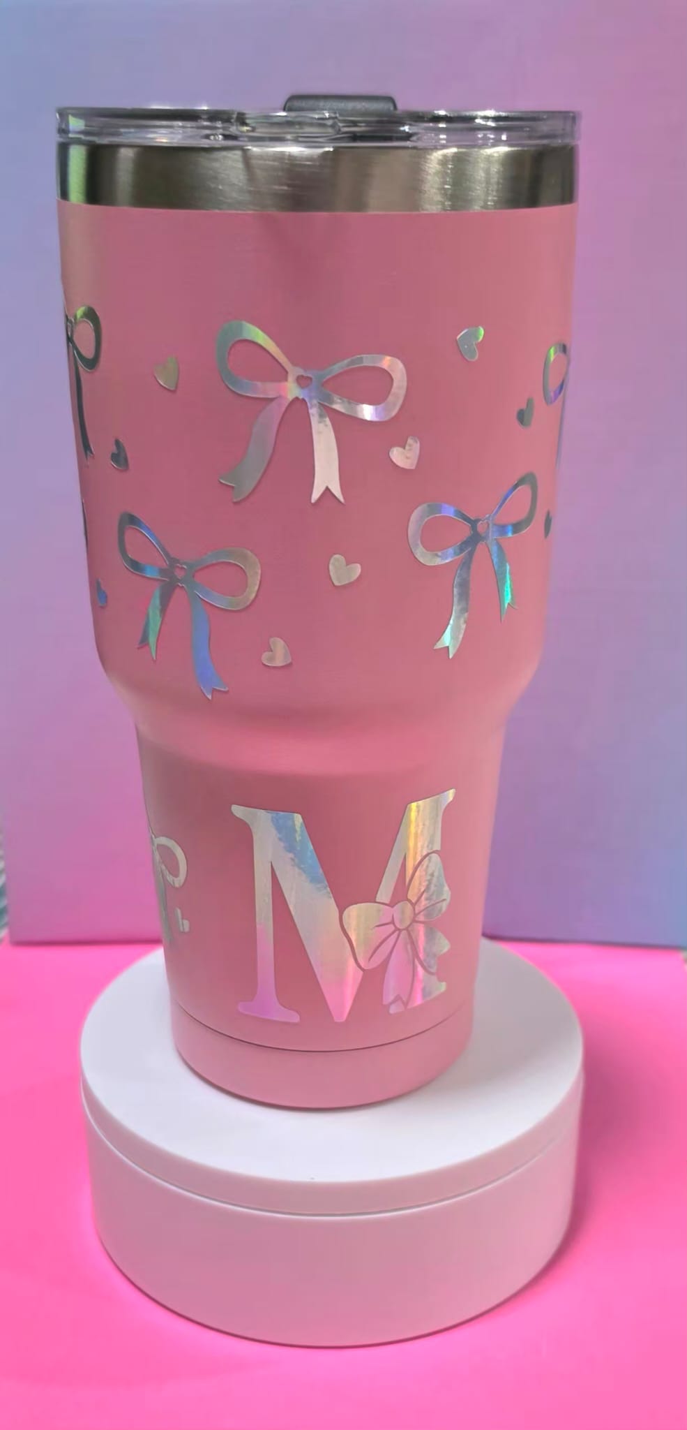 Aesthetic Initial Tumbler M