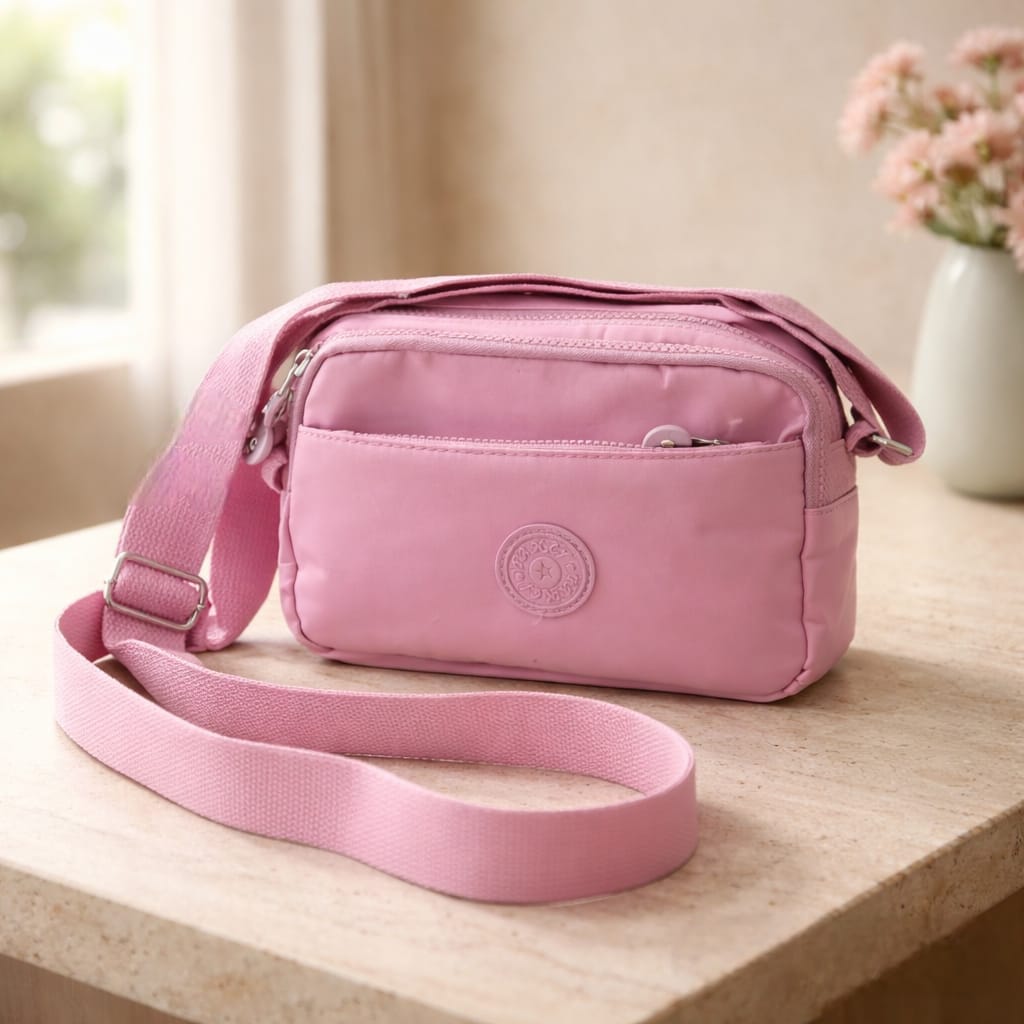 Pink Crossbody Bag - Lightweight & Functional