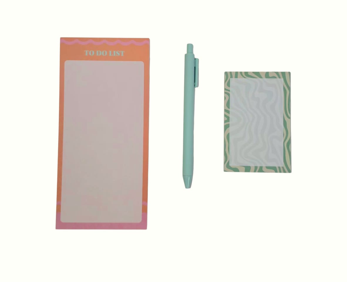 📋 Pastel To-Do List Notepad Set