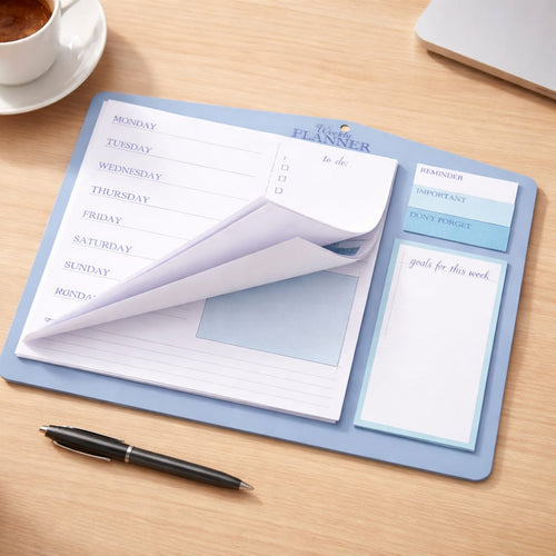 Blue Minimalist Weekly Planner