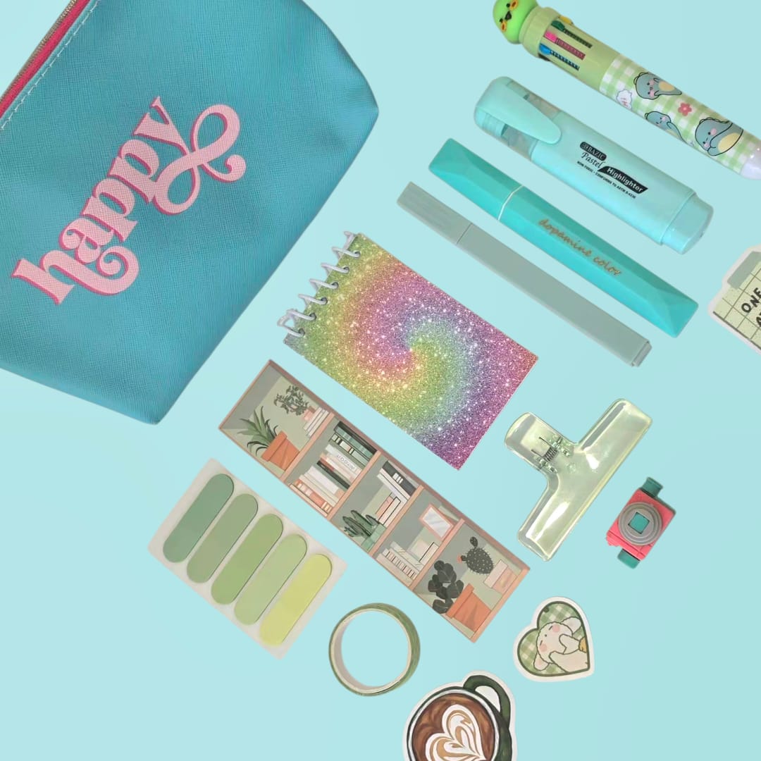 Cute Green Stationery Kit