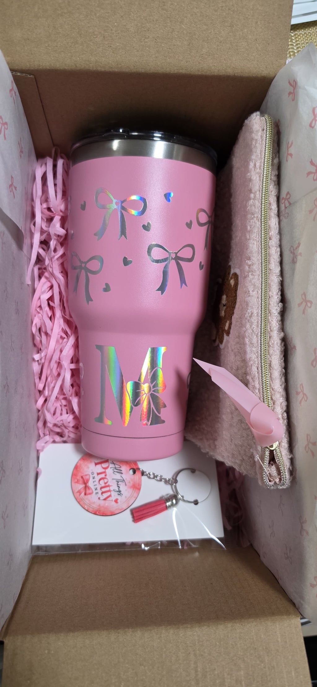 Aesthetic Initial Tumbler M