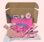 Cute Dark Pink Stationery Kit
