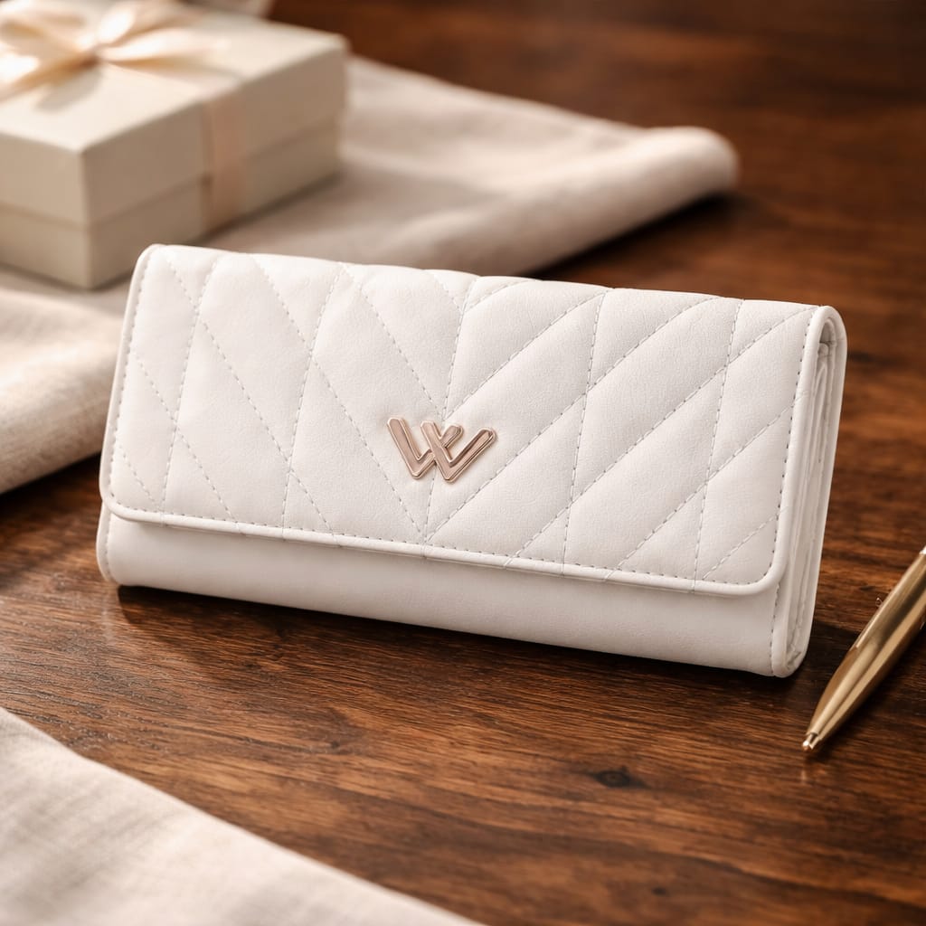 Beige Charm Wallet