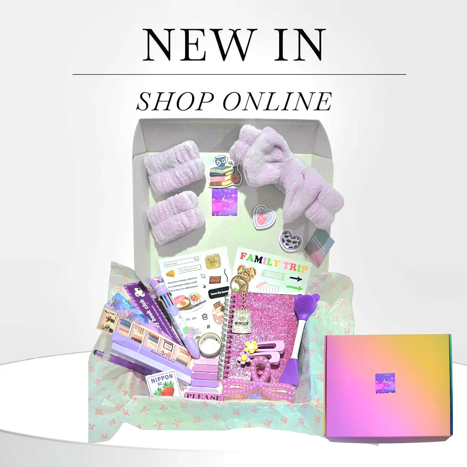 💜 Purple Aesthetic Stationery & Self-Care Bundle (24 Items!)