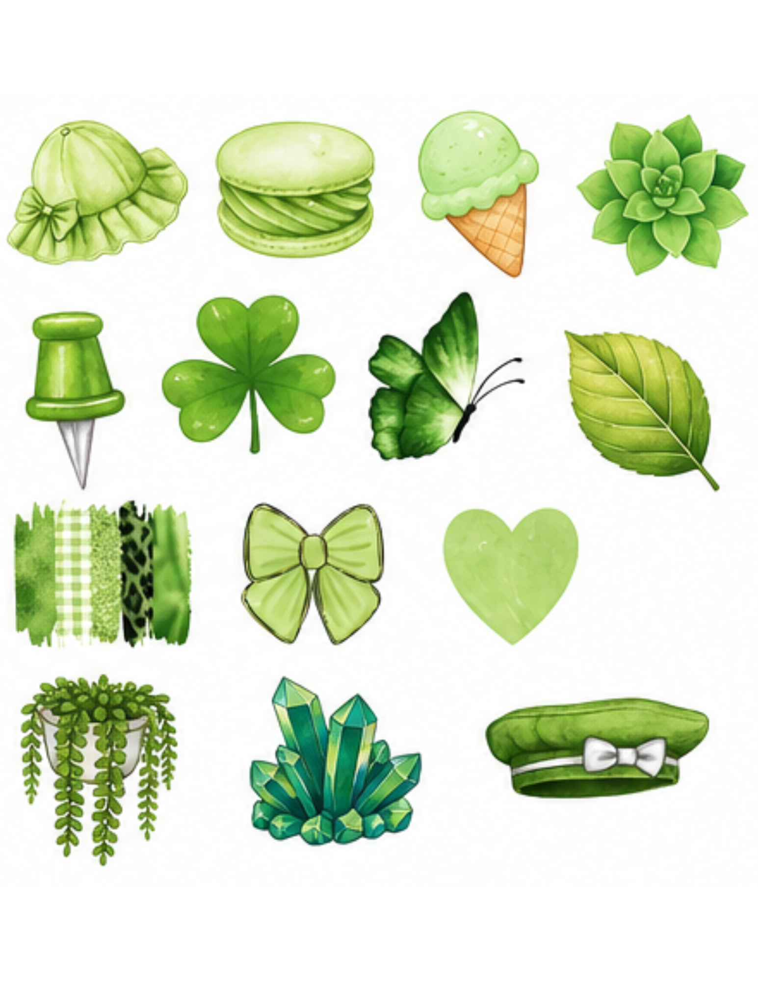 Green Cottagecore Sticker