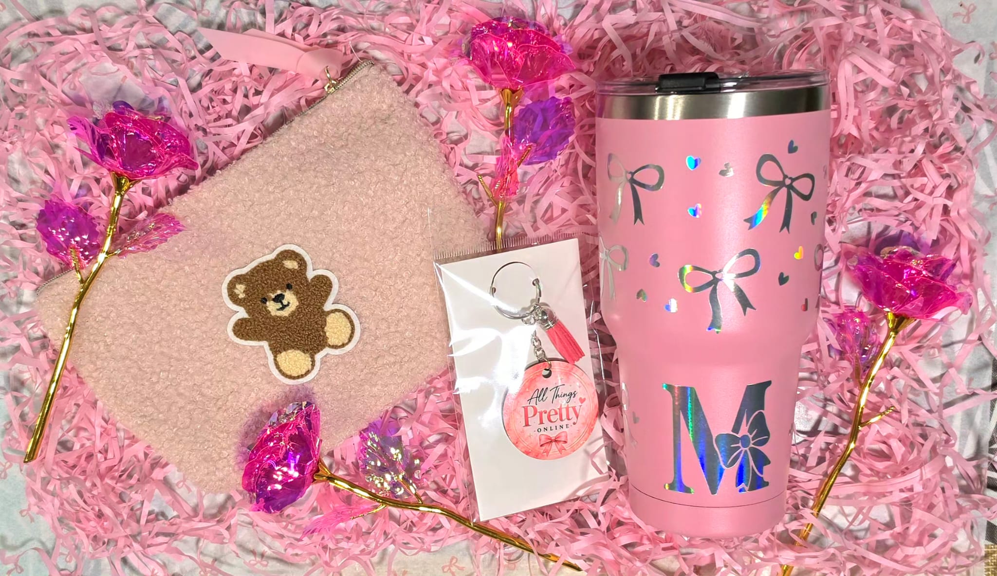Aesthetic Initial Tumbler M