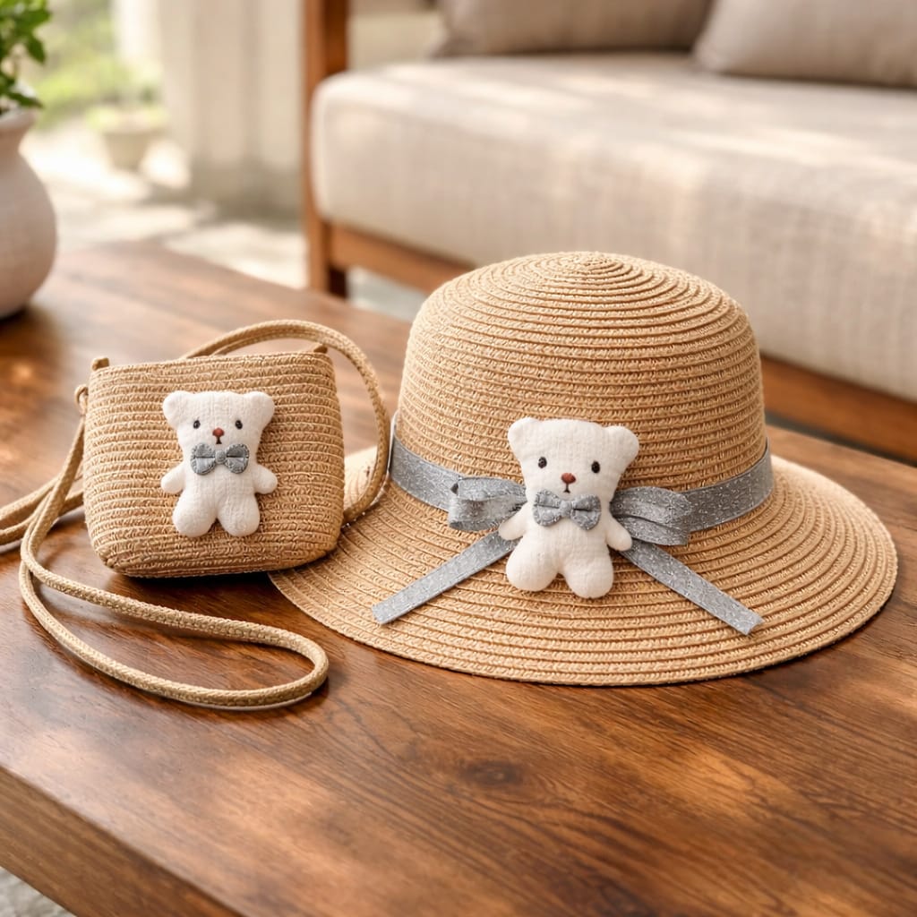 Soft Brown Beach Essentials Set - Handmade