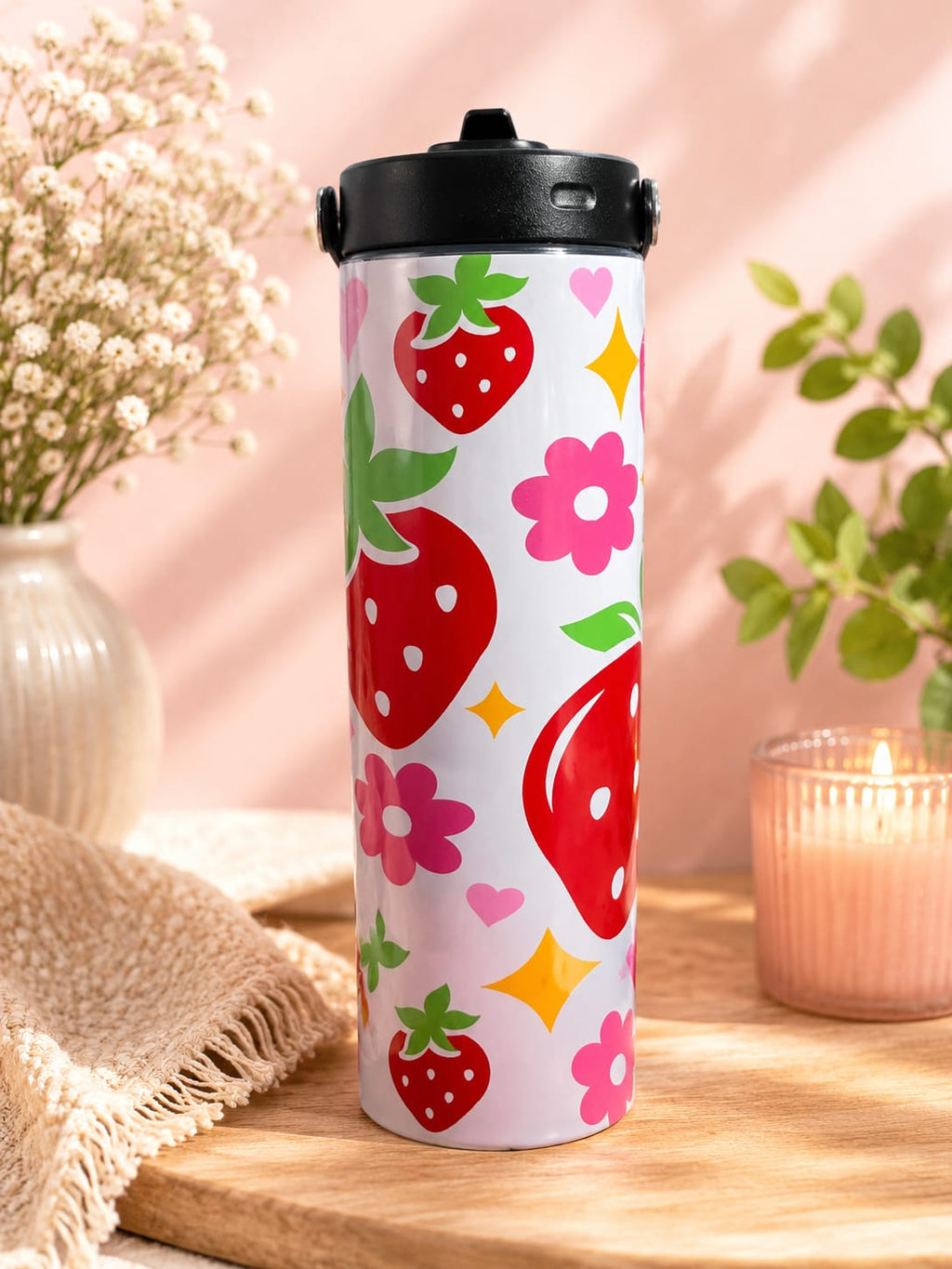 🍓 Strawberry Bloom Tumbler (Limited Edition)
