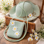 Light Blue Daisy Beach Essentials Set - Handmade