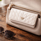 Beige Charm Wallet