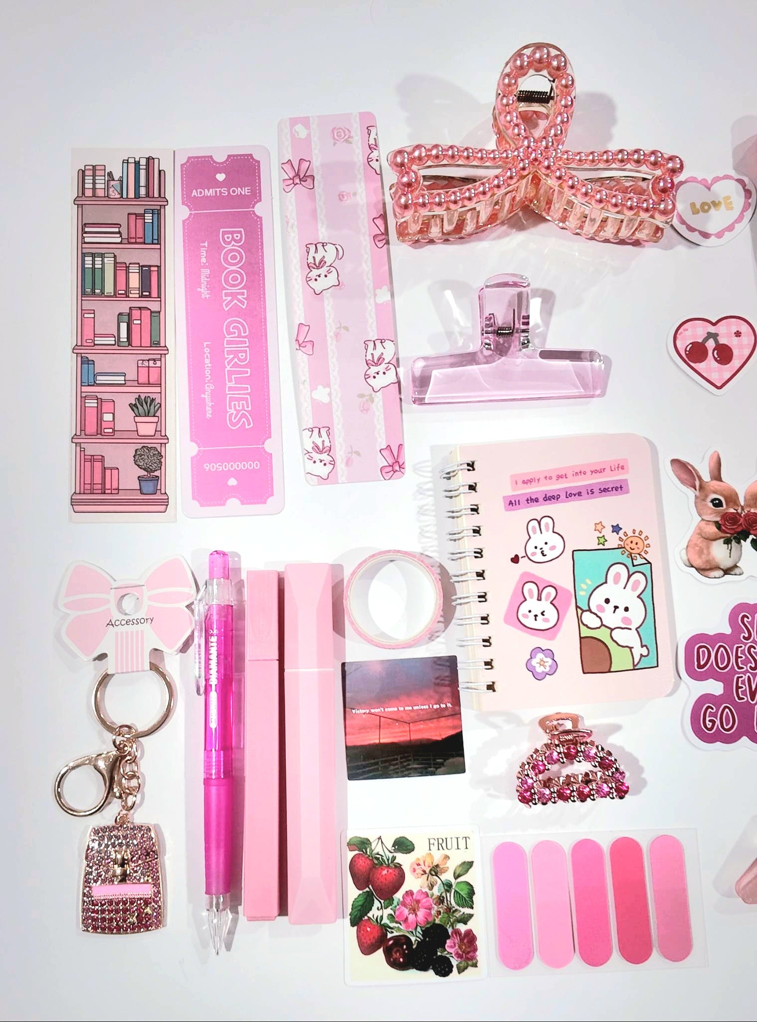 🎀 The Ultimate Cute Stationery & Self-Care Box (24 Items!)
