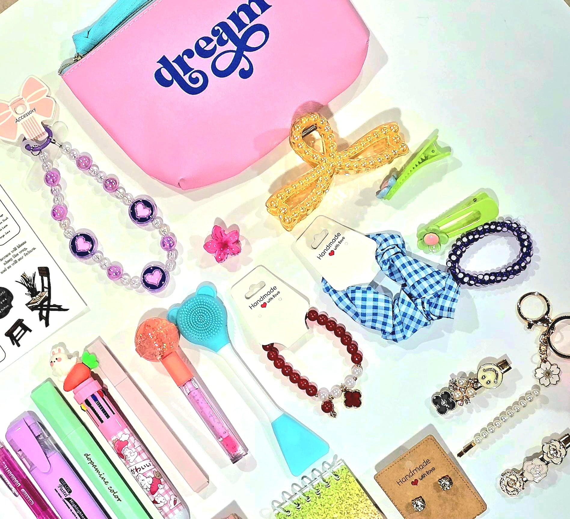 ✨Mixed Color Stationery & Soft Care Bundle (30-31 Items)