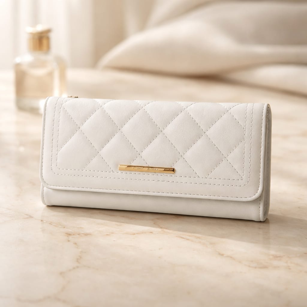 Beige Charm Wallet